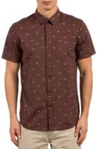 Men's Volcom High Ace Print Shirt - Purple