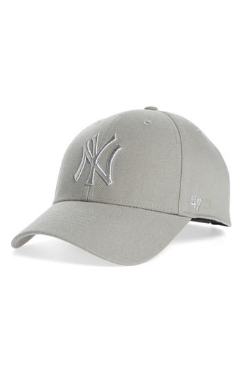 Women's '47 Clean Up Ny Yankees Metallic Mvp Baseball Cap -