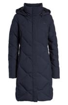 Women's The North Face Miss Metro Ii Water Repellent 550 Fill Power Down Hooded Parka - Blue