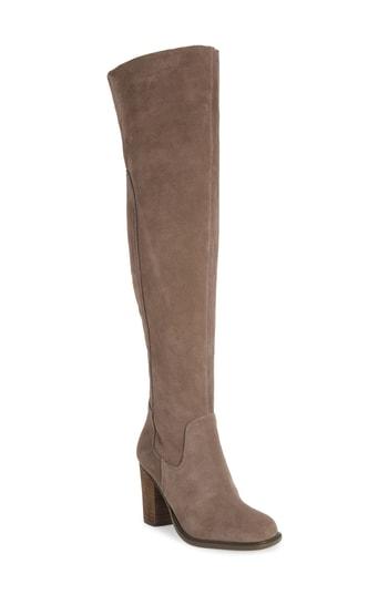 Women's Kelsi Dagger Brooklyn Logan Over The Knee Boot .5 M - Grey