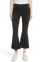 Women's Frame Le Crop Bell Released Hem Jeans - Black