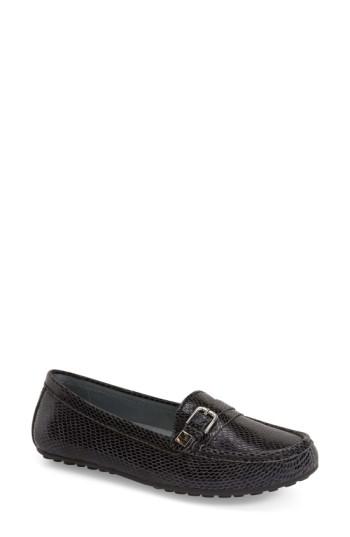 Women's David Tate 'tiffany' Driving Loafer .5 N - Black