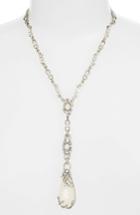 Women's Jenny Packham Mother Of Pearl & Crystal Y-necklace