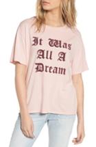 Women's Daydreamer It Was All A Dream Graphic Tee - Pink