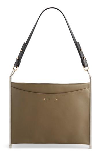 Chloe Roy Single Leather Clutch - Grey