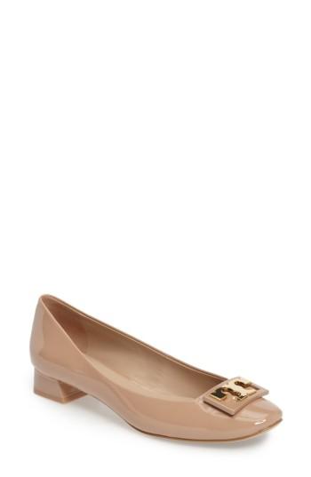 Women's Tory Burch Gigi Block Heel Pump M - Beige