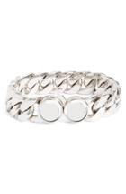 Women's Tom Wood Medium Chunky Silver Chain Link Bracelet