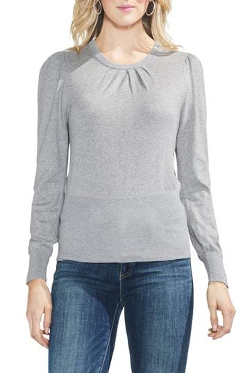 Women's Vince Camuto Puffed Sleeve Sweater - Grey