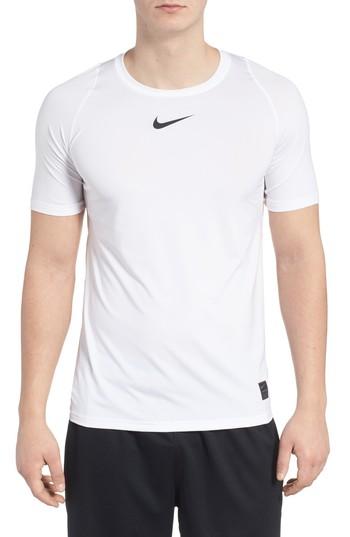 Men's Nike Pro Fitted T-shirt, Size - White