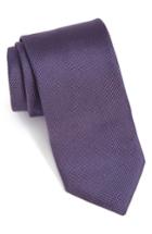 Men's Ted Baker London Solid Silk Tie, Size - Purple