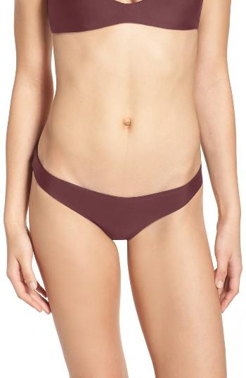 Women's Mikoh Zuma Bikini Bottoms - Burgundy