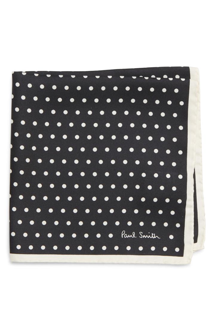 Men's Paul Smith Polka Dot Silk Pocket Square