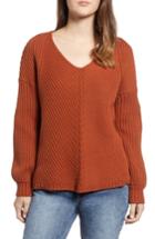Women's Obey Eleanor Rib Knit Sweater - Brown