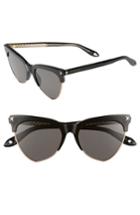 Women's Givenchy 54mm Polarized Cat Eye Sunglasses - Black/ Polar