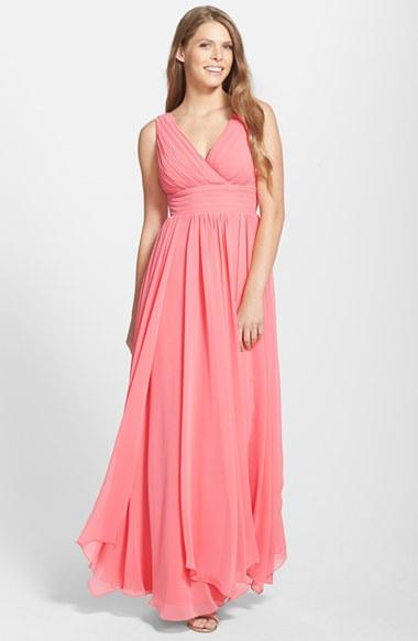 Women's Eliza J Chiffon Fit & Flare Gown