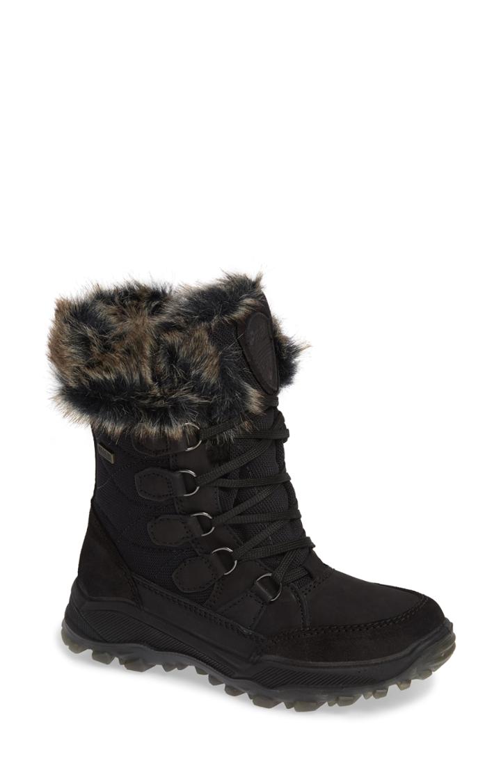 Women's Pajar Kelsey Waterproof Rain Boot With Faux Fur Lining Us / 41eu - Black