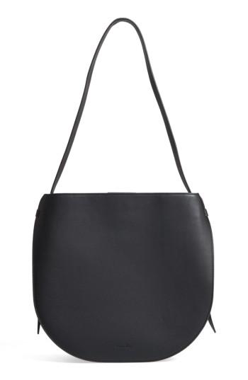 Steven Alan Helena Half Moon Leather Shoulder Bag - Black