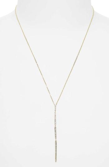 Women's Nordstrom Pave Modern Linear Y-necklace