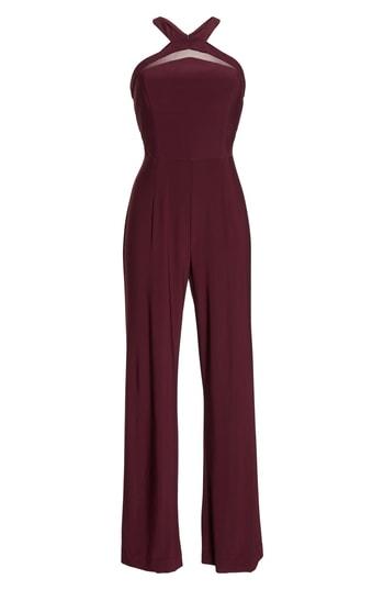Women's Morgan & Co. Mesh Inset Jumpsuit