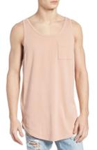 Men's The Rail Longline Tank - Pink