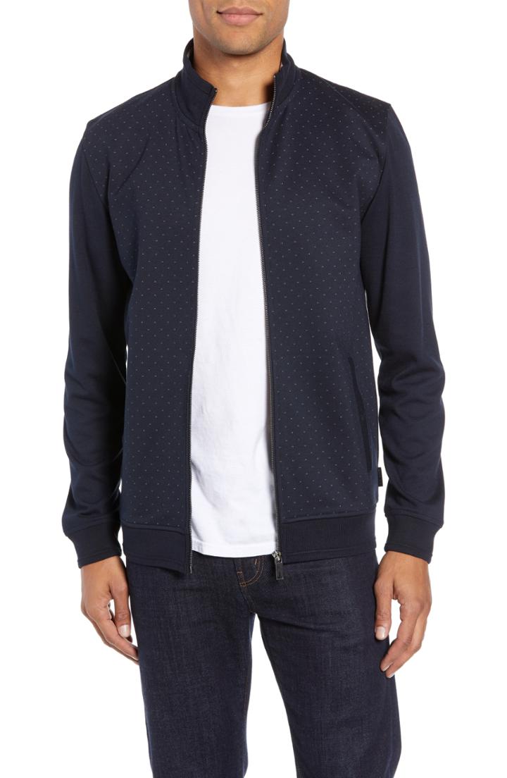 Men's Ted Baker London Robine Knit Jacket (m) - Blue