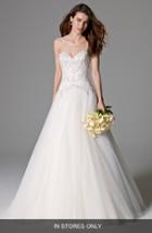 Women's Watters 'willamina' Beaded Bodice Tulle Ballgown