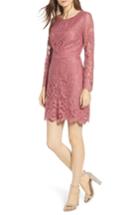 Women's Cupcakes And Cashmere Makenna Lace Sheath Dress - Pink