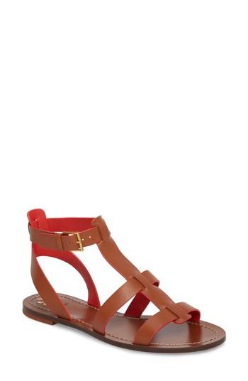 Women's Tory Burch Patos Gladiator Sandal M - Brown