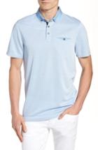 Men's Ted Baker London Beanz Slim Fit Pique Polo (m) - Blue