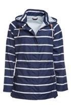 Women's Barbour Holliwell Stripe Hooded Jacket Us / 14 Uk - Blue