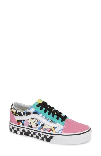 Women's Vans X Disney Mickey Mouse Ua Old Skool Low-top Sneaker M - Pink