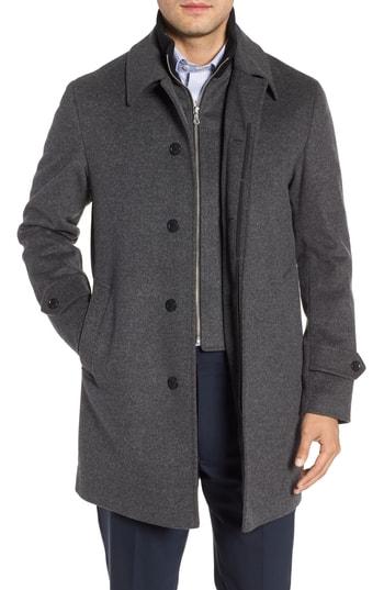 Men's Sanyo Merlet Wool Raincoat - Black