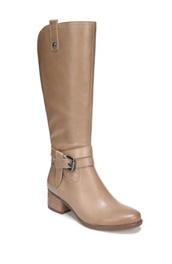 Women's Naturalizer Dev Buckle Strap Boot Wide Calf W - Beige