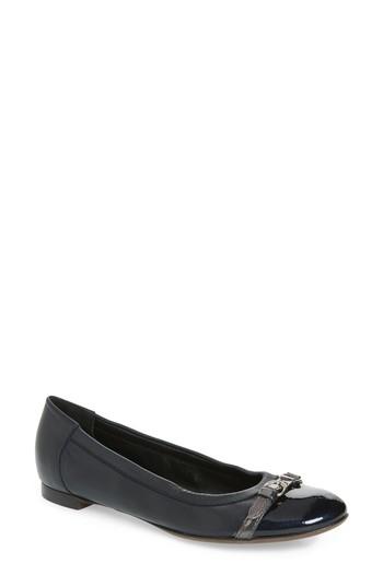 Women's Agl Cap Toe Ballerina Flat Us / 39eu - Blue