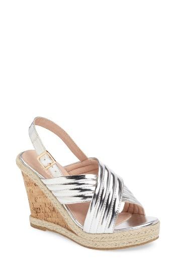 Women's Callisto Malin Espadrille Wedge Sandal M - Metallic