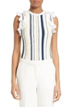 Women's 3.1 Phillip Lim Zipper Detail Ruffle Top