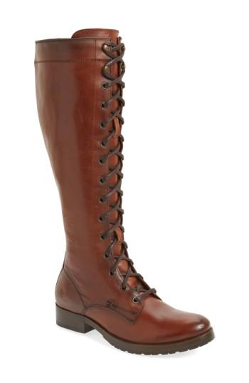 Women's Frye Melissa Lace-up Boot, Size 8.5 M - Brown