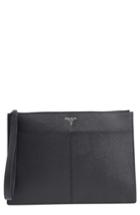 Serapian Milano Evolution Leather Clutch - Black