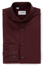 Men's Duchamp Trim Fit Solid Dress Shirt .5 - 32/33 - Burgundy