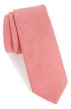 Men's 1901 'tucci' Solid Cotton Tie, Size - Red