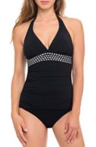 Women's Profile By Gottex Halter Tankini Top - Black