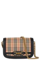 Burberry Vintage Check Link Flap Crossbody Bag -