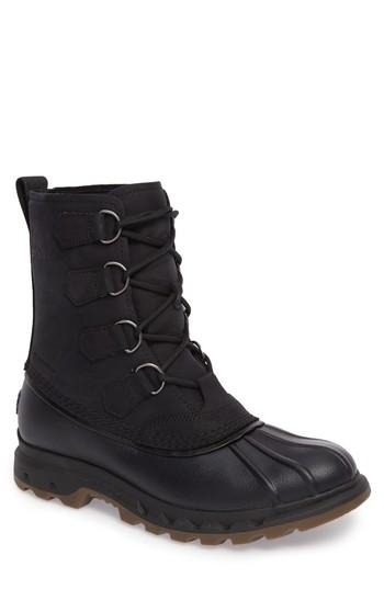 Men's Sorel Portzman Classic Rain Boot .5 M - Black