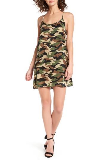 Women's Trixxi Strappy Side Slipdress - Green