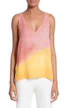 Women's Rosetta Getty Watercolor Silk Georgette Tank