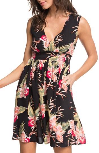 Women's Roxy Angelic Grace Print Dress - Grey