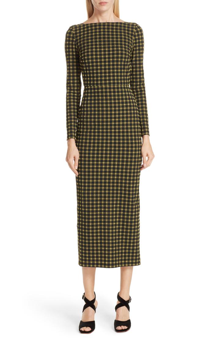 Women's Rachel Comey Ryer Plaid Pencil Dress - Black