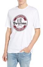 Men's Brixton Soto Graphic T-shirt, Size - White