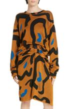 Women's Christian Wijnants Kaori Leopard Jacquard Sweater - Orange