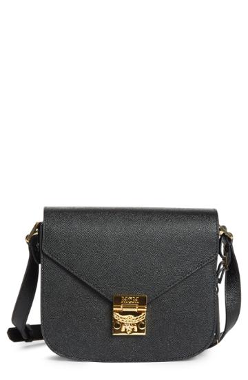 Mcm Small Rgb Leather Shoulder Bag - Black